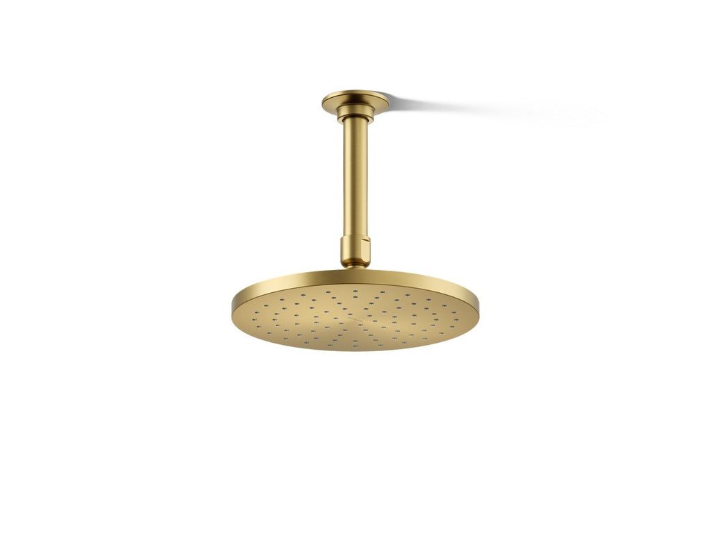 KOHLER K-13688-G-2MB Contemporary Round 8" Single-Function Rainhead, 1.75 Gpm - Vibrant Brushed Moderne Brass