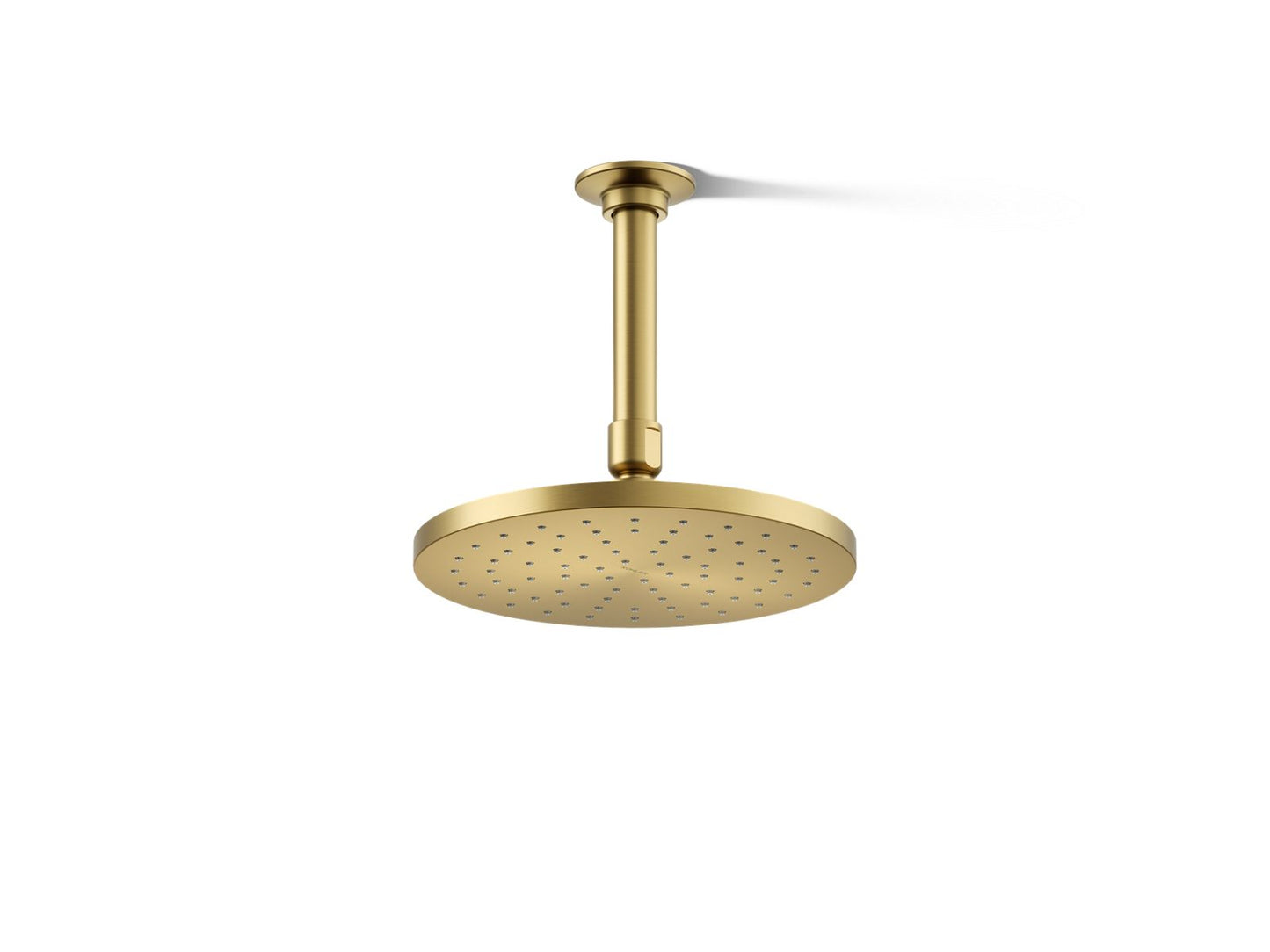 KOHLER K-13688-2MB Contemporary Round 8" single-function rainhead, 2.5 gpm - Vibrant Brushed Moderne Brass