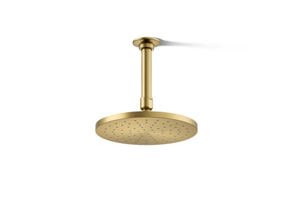 KOHLER K-13688-2MB Contemporary Round 8" single-function rainhead, 2.5 gpm - Vibrant Brushed Moderne Brass