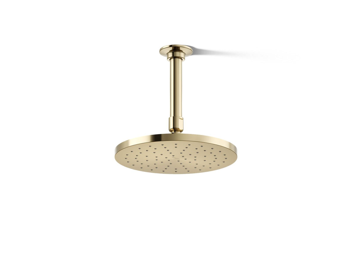 KOHLER K-13688-G-AF Contemporary Round 8" Single-Function Rainhead, 1.75 Gpm - Vibrant French Gold