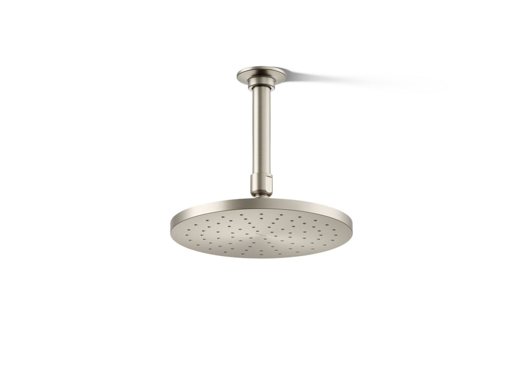 KOHLER K-13688-BN Contemporary Round 8" Single-Function Rainhead, 2.5 Gpm - Vibrant Brushed Nickel