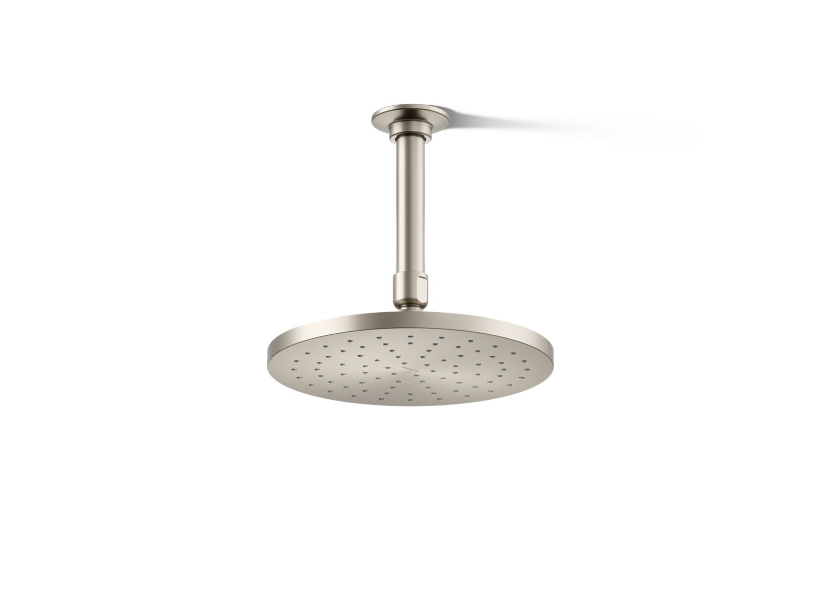 KOHLER K-13688-BN Contemporary Round 8" Single-Function Rainhead, 2.5 Gpm - Vibrant Brushed Nickel