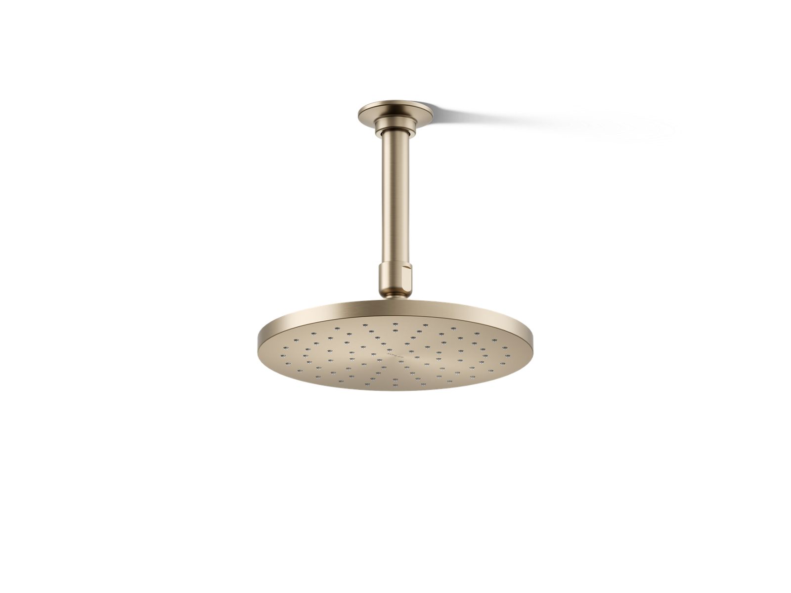 KOHLER K-13688-BV Contemporary Round 8" Single-Function Rainhead, 2.5 Gpm - Vibrant Brushed Bronze