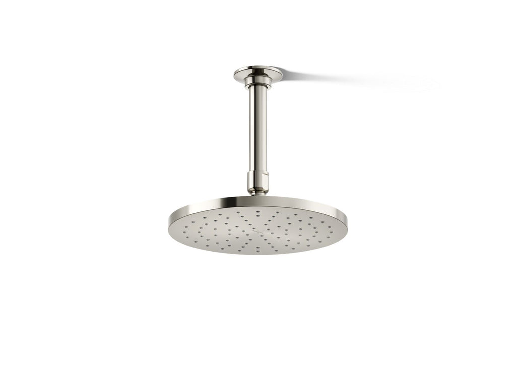 KOHLER K-13688-G-SN Contemporary Round 8" Single-Function Rainhead, 1.75 Gpm - Vibrant Polished Nickel