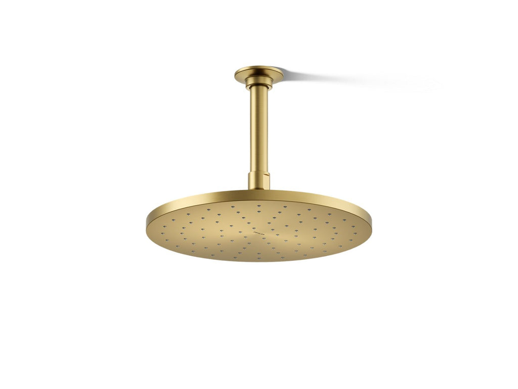 KOHLER K-13689-G-2MB Contemporary Round 10" Single-Function Rainhead, 1.75 Gpm - Vibrant Brushed Moderne Brass