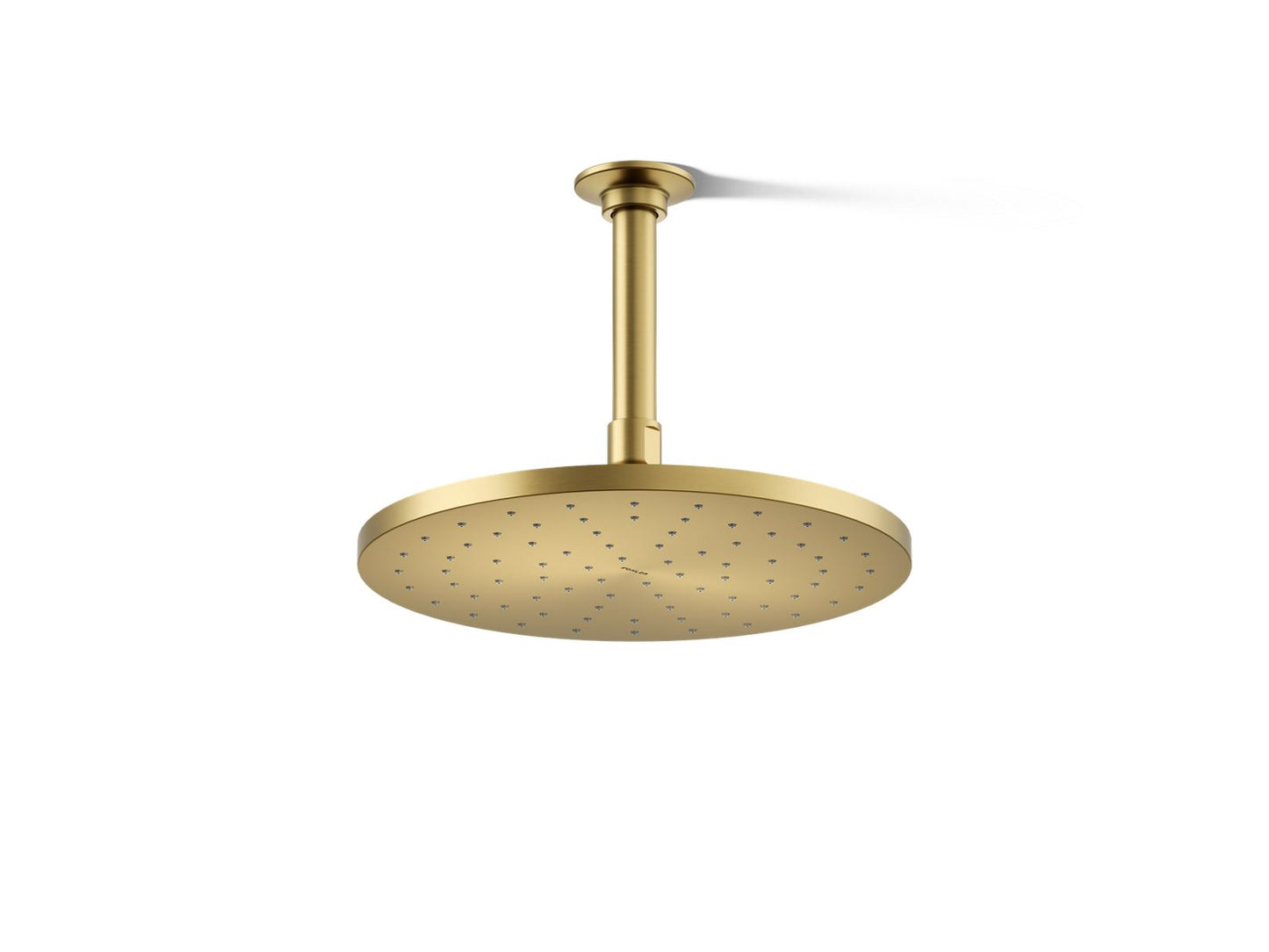 KOHLER K-13689-2MB Contemporary Round 10" single-function rainhead, 2.5 gpm - Vibrant Brushed Moderne Brass