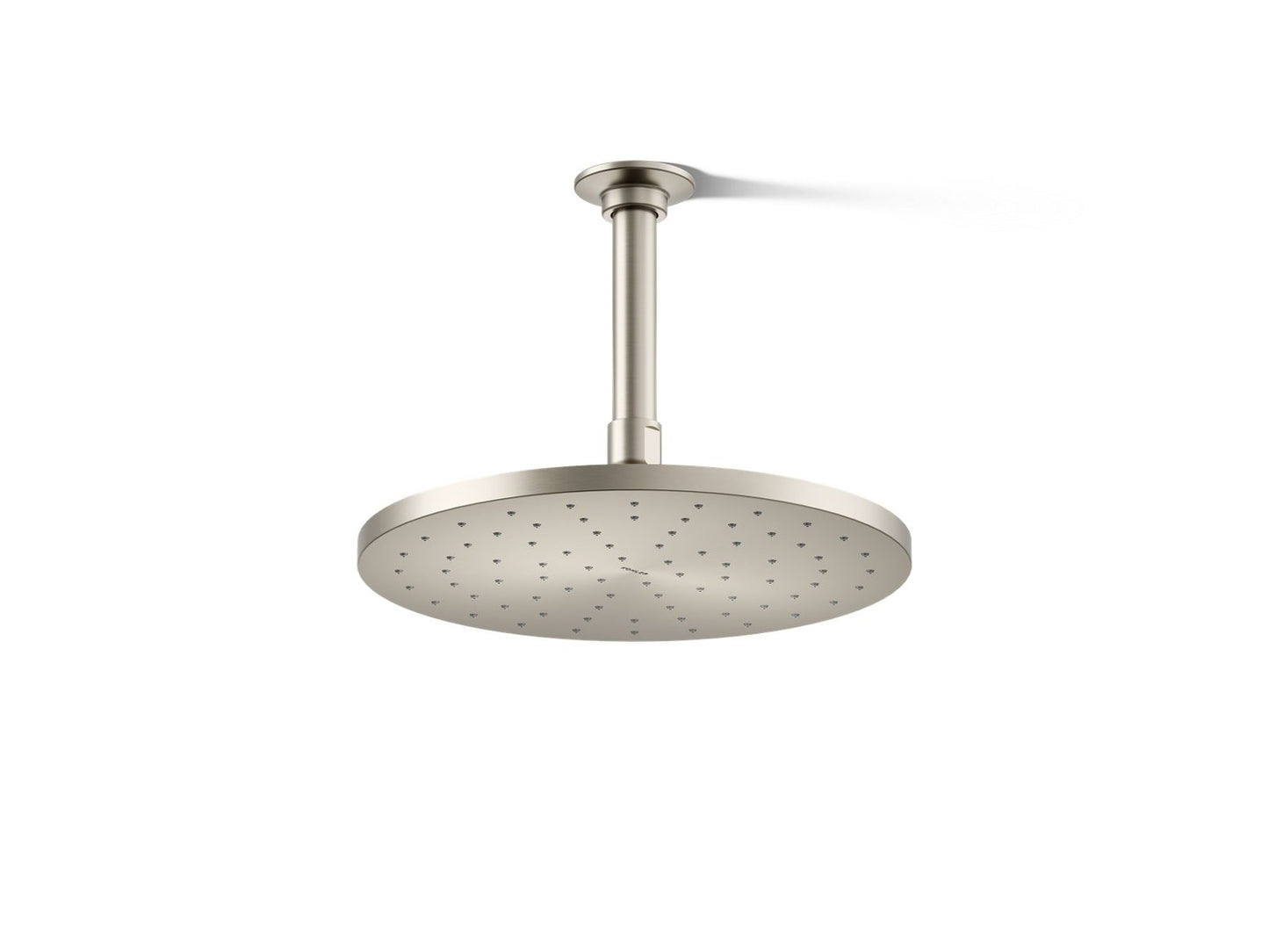 KOHLER K-13689-BN Contemporary Round 10" single-function rainhead, 2.5 gpm - Vibrant Brushed Nickel