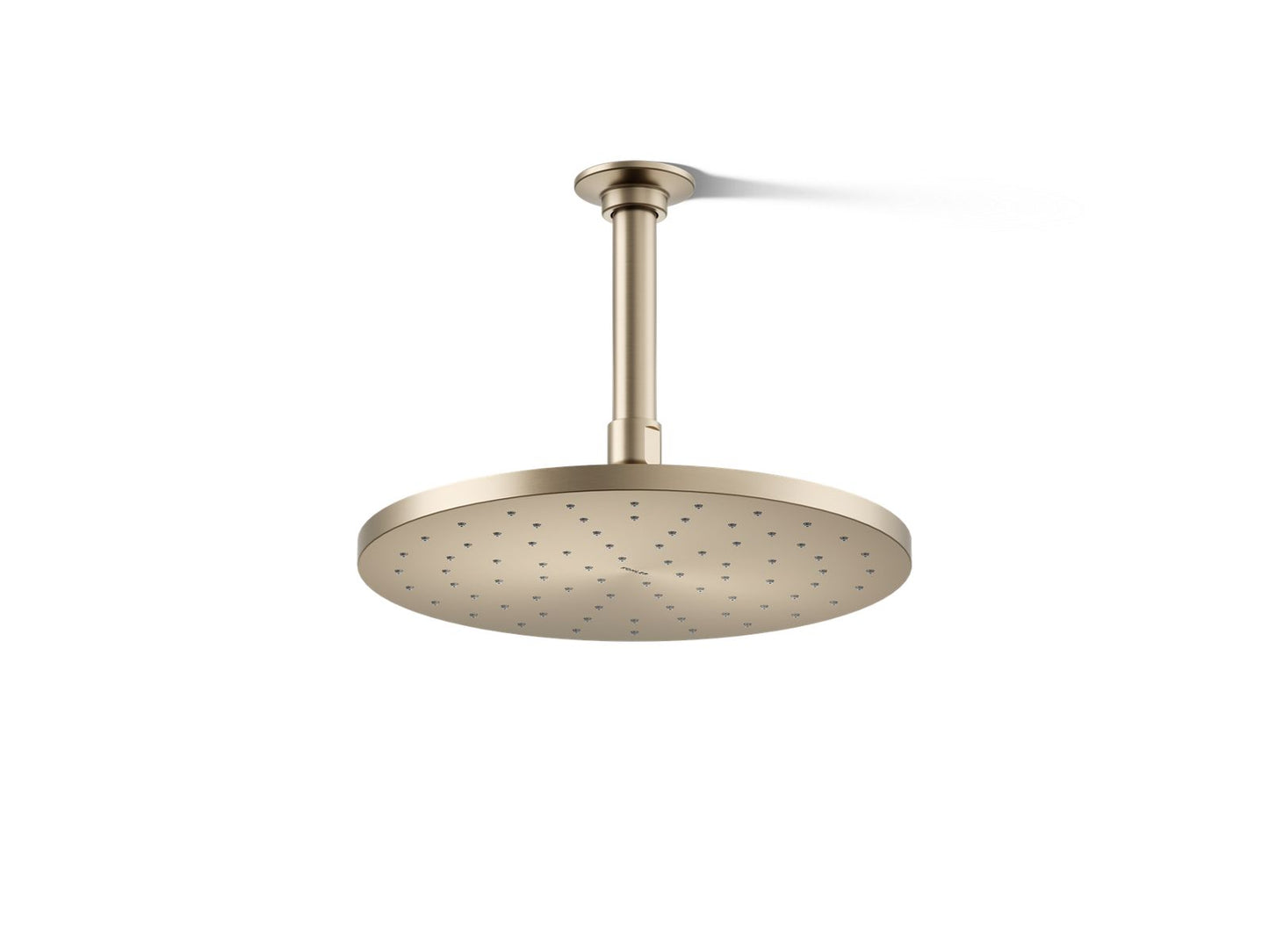 KOHLER K-13689-G-BV Contemporary Round 10" single-function rainhead, 1.75 gpm - Vibrant Brushed Bronze