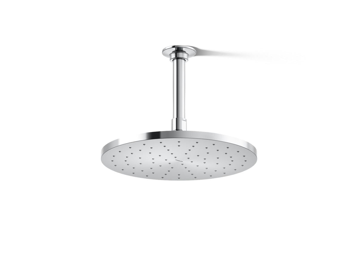KOHLER K-13689-CP Contemporary Round 10" Single-Function Rainhead, 2.5 Gpm - Polished Chrome