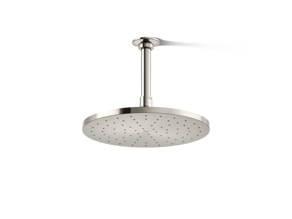 KOHLER K-13689-G-SN Contemporary Round 10" Single-Function Rainhead, 1.75 Gpm - Vibrant Polished Nickel