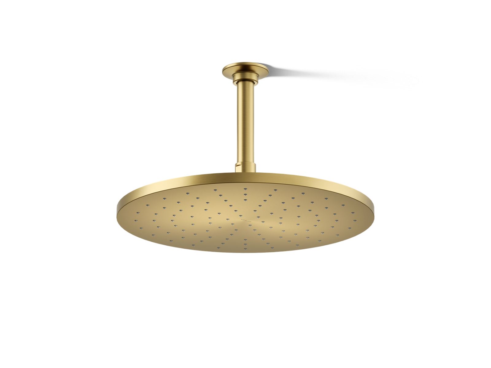 KOHLER K-13690-2MB Contemporary Round 12" Single-Function Rainhead, 2.5 Gpm - Vibrant Brushed Moderne Brass