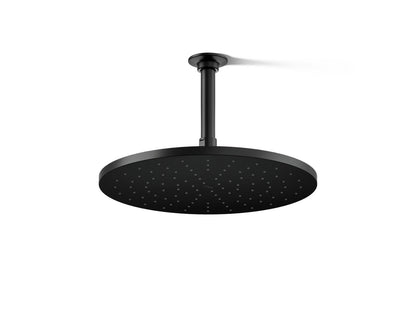 KOHLER K-13690-BL Contemporary Round 12" single-function rainhead, 2.5 gpm - Matte Black