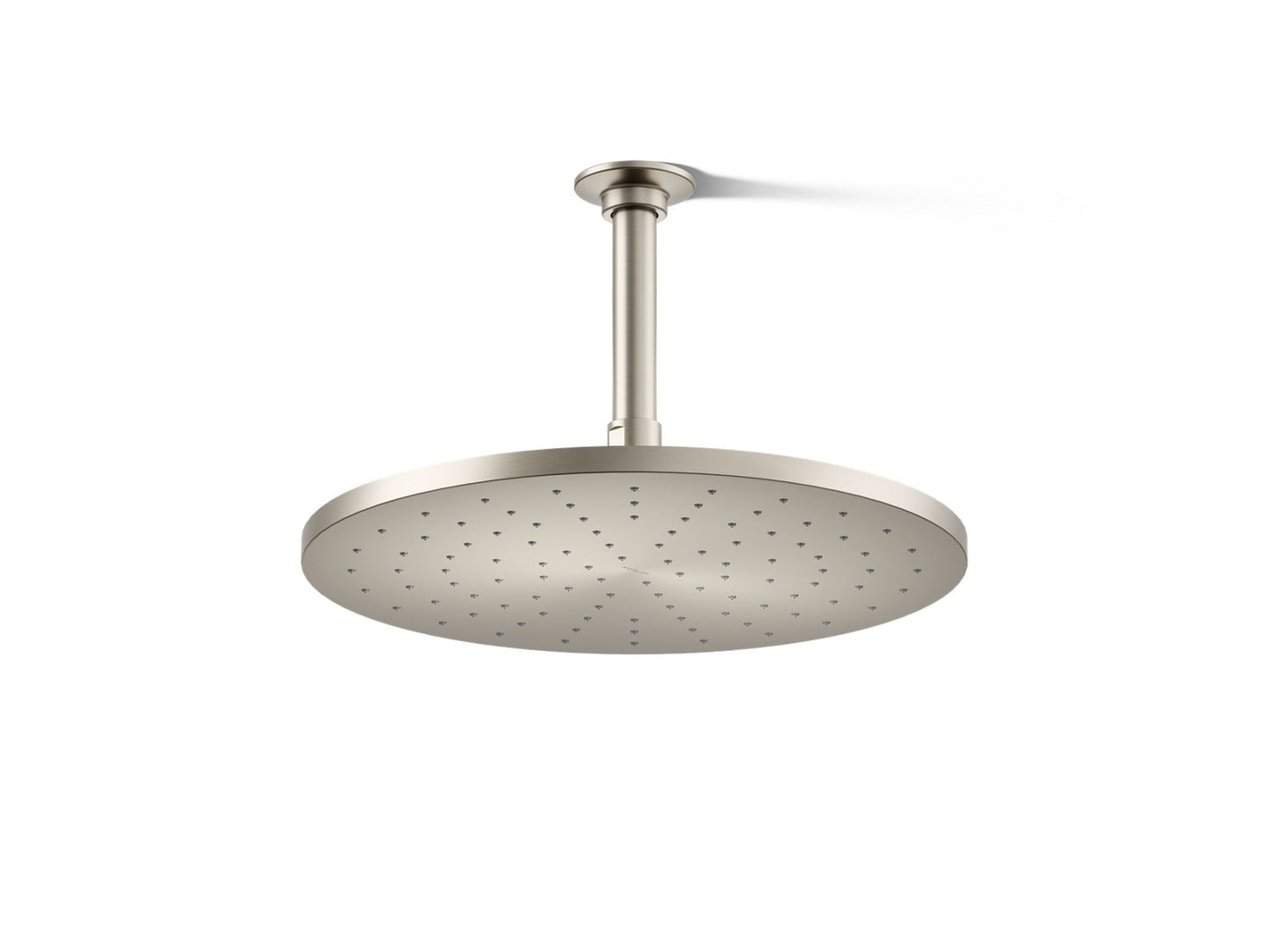 KOHLER K-13690-BN Contemporary Round 12" single-function rainhead, 2.5 gpm - Vibrant Brushed Nickel
