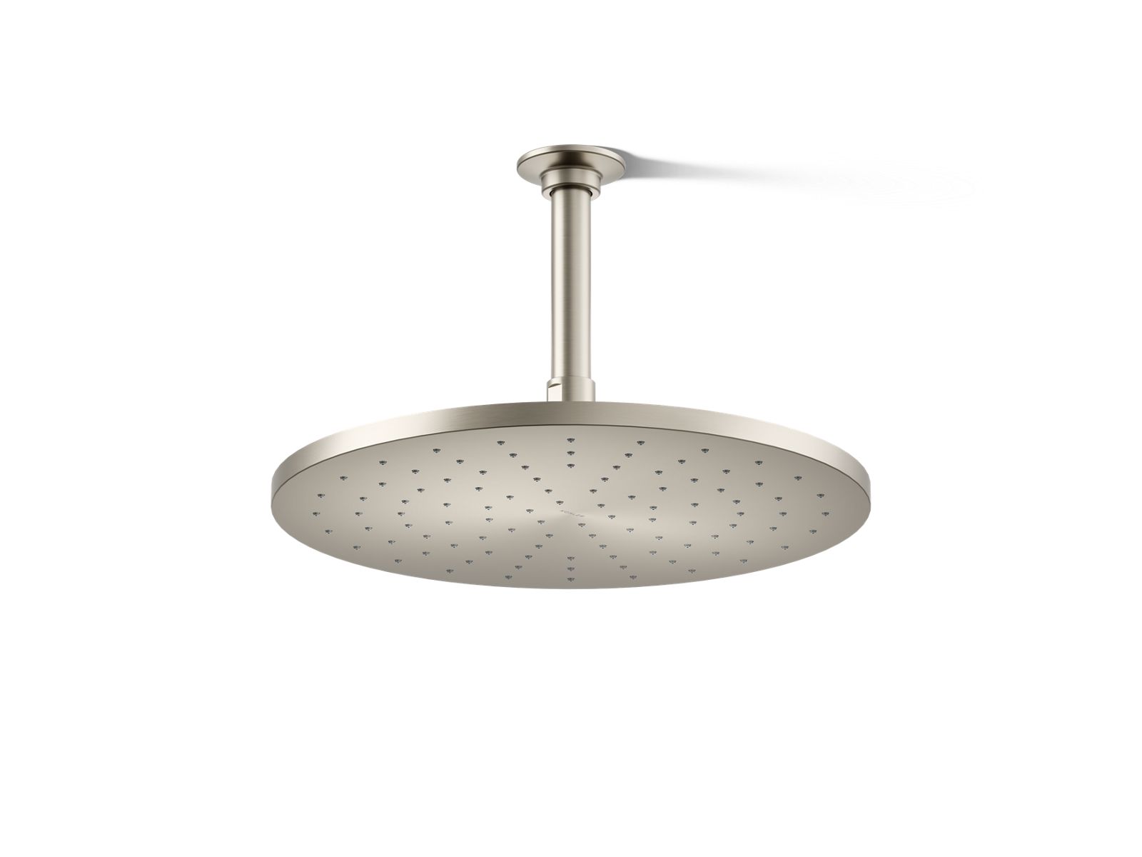 KOHLER K-13690-BN Contemporary Round 12" Single-Function Rainhead, 2.5 Gpm - Vibrant Brushed Nickel