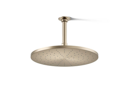 KOHLER K-13690-BV Contemporary Round 12" single-function rainhead, 2.5 gpm - Vibrant Brushed Bronze