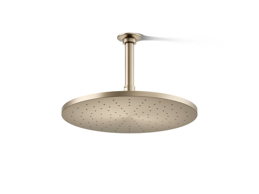 KOHLER K-13690-BV Contemporary Round 12" single-function rainhead, 2.5 gpm - Vibrant Brushed Bronze