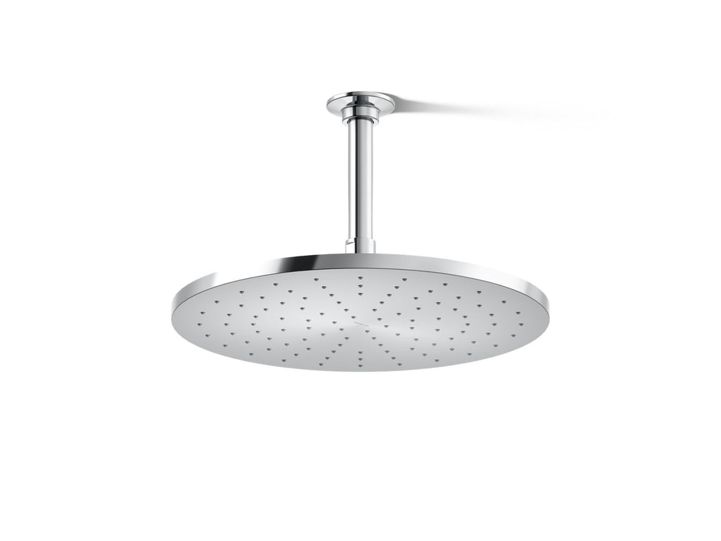 KOHLER K-13690-CP Contemporary Round 12" Single-Function Rainhead, 2.5 Gpm - Polished Chrome