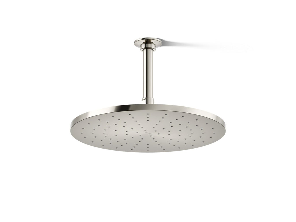 KOHLER K-13690-SN Contemporary Round 12" Single-Function Rainhead, 2.5 Gpm - Vibrant Polished Nickel