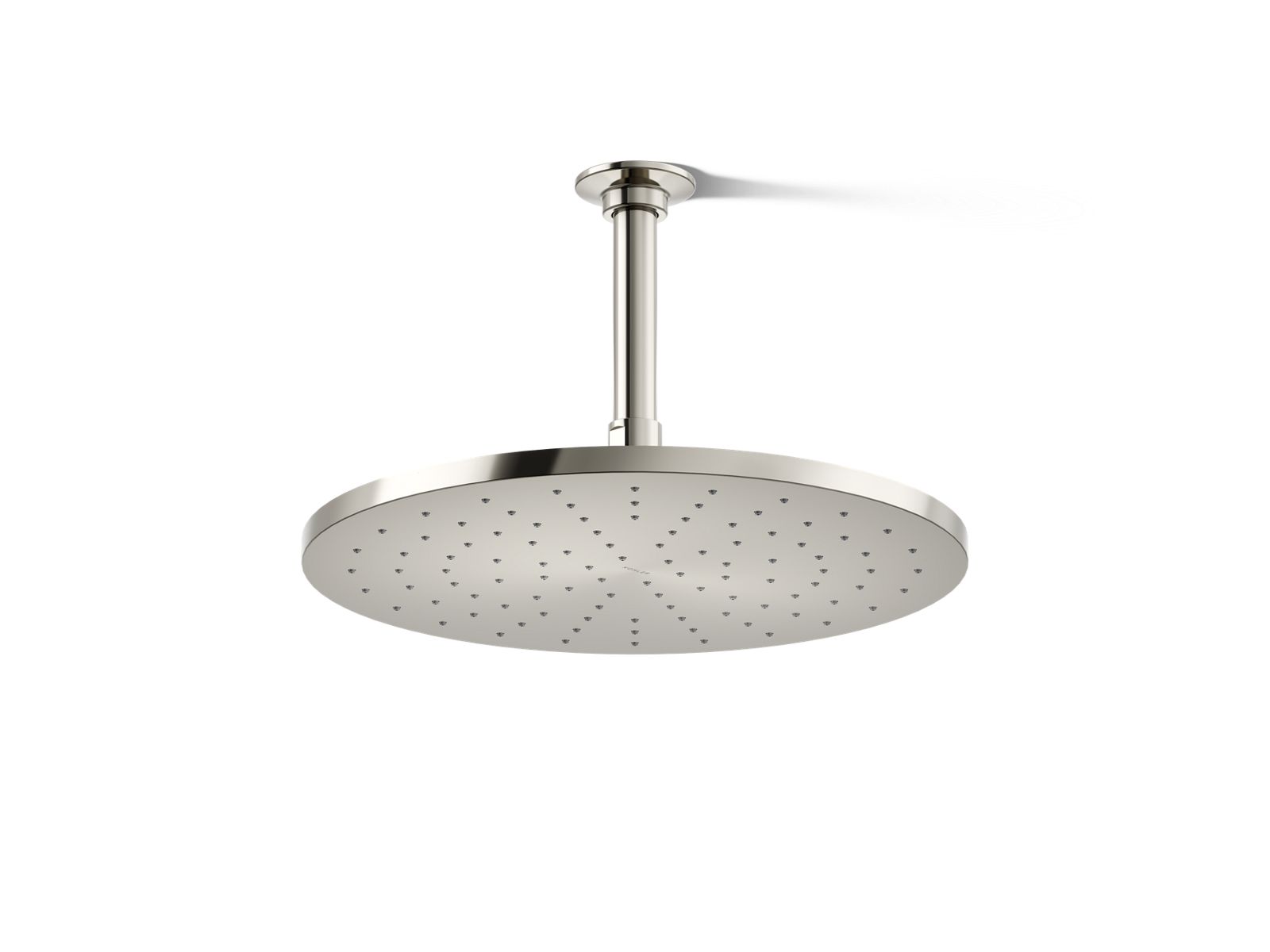 KOHLER K-13690-SN Contemporary Round 12" Single-Function Rainhead, 2.5 Gpm - Vibrant Polished Nickel