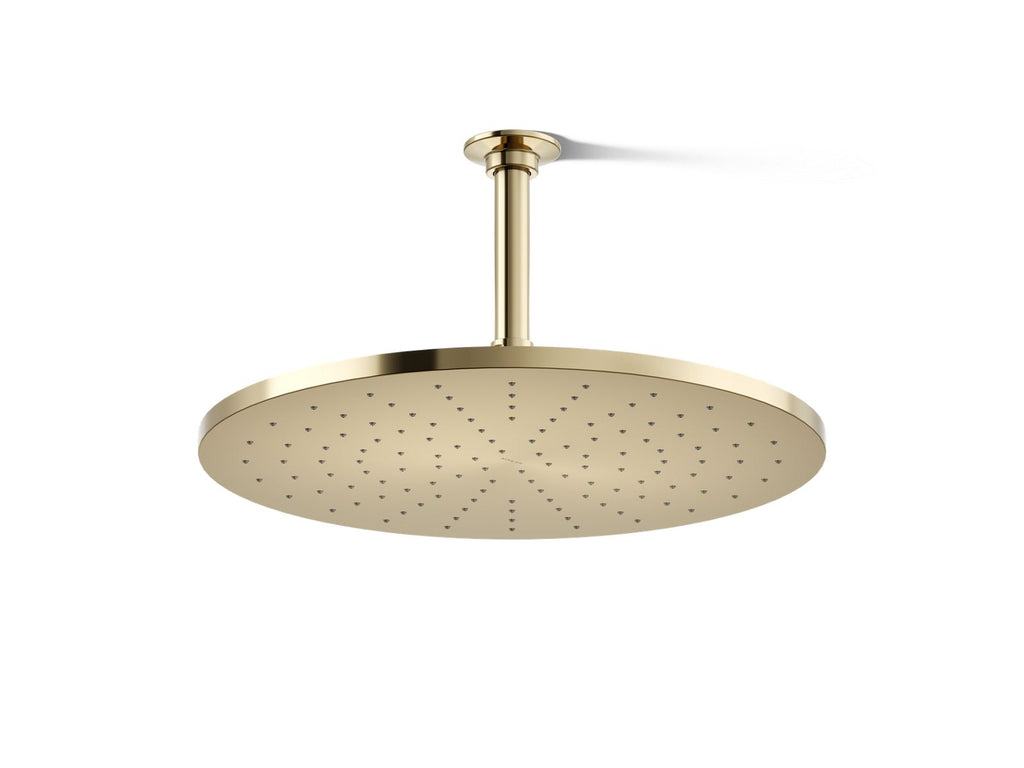 KOHLER K-13691-AF Contemporary Round 14” Single-Function Rainhead, 2.5 Gpm - Vibrant French Gold