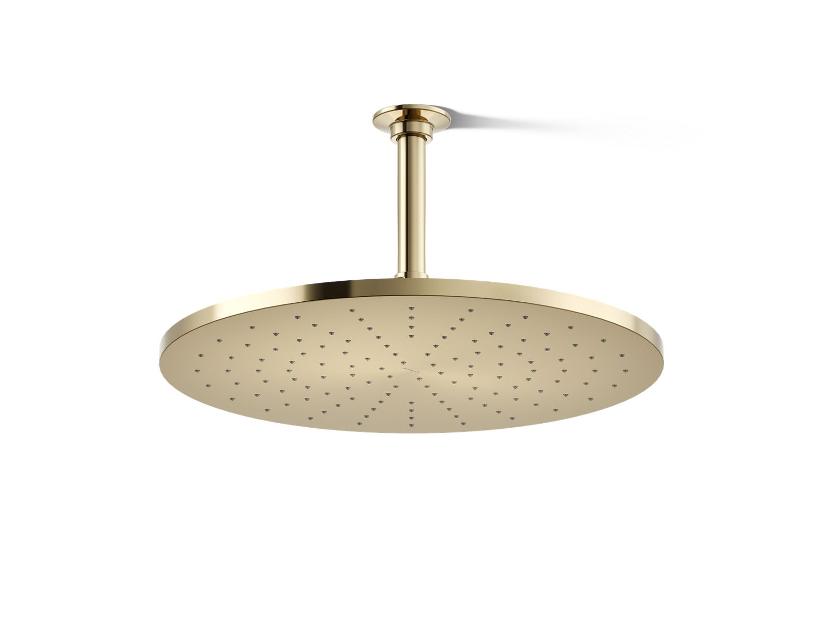 KOHLER K-13691-AF Contemporary Round 14” Single-Function Rainhead, 2.5 Gpm - Vibrant French Gold
