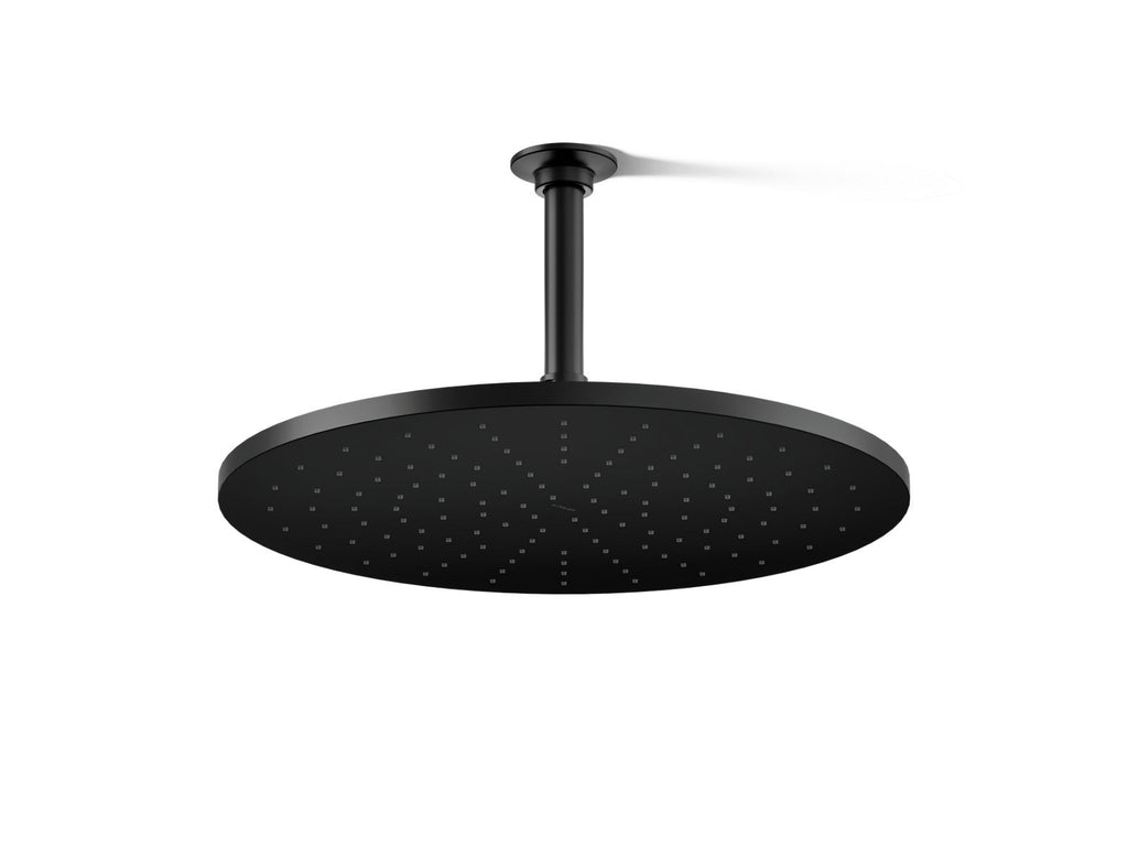 KOHLER K-13691-BL Contemporary Round 14” Single-Function Rainhead, 2.5 Gpm - Matte Black