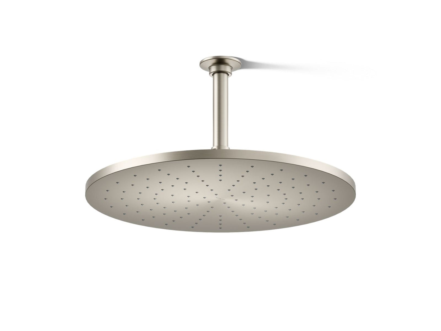 KOHLER K-13691-BN Contemporary Round 14” single-function rainhead, 2.5 gpm - Vibrant Brushed Nickel