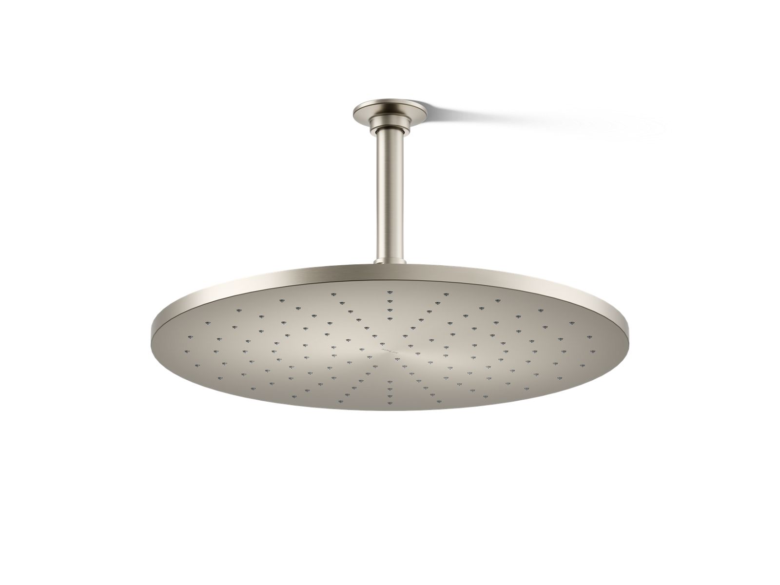 KOHLER K-13691-BN Contemporary Round 14” Single-Function Rainhead, 2.5 Gpm - Vibrant Brushed Nickel