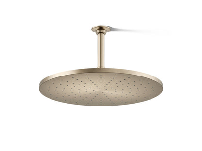 KOHLER K-13691-BV Contemporary Round 14” single-function rainhead, 2.5 gpm - Vibrant Brushed Bronze