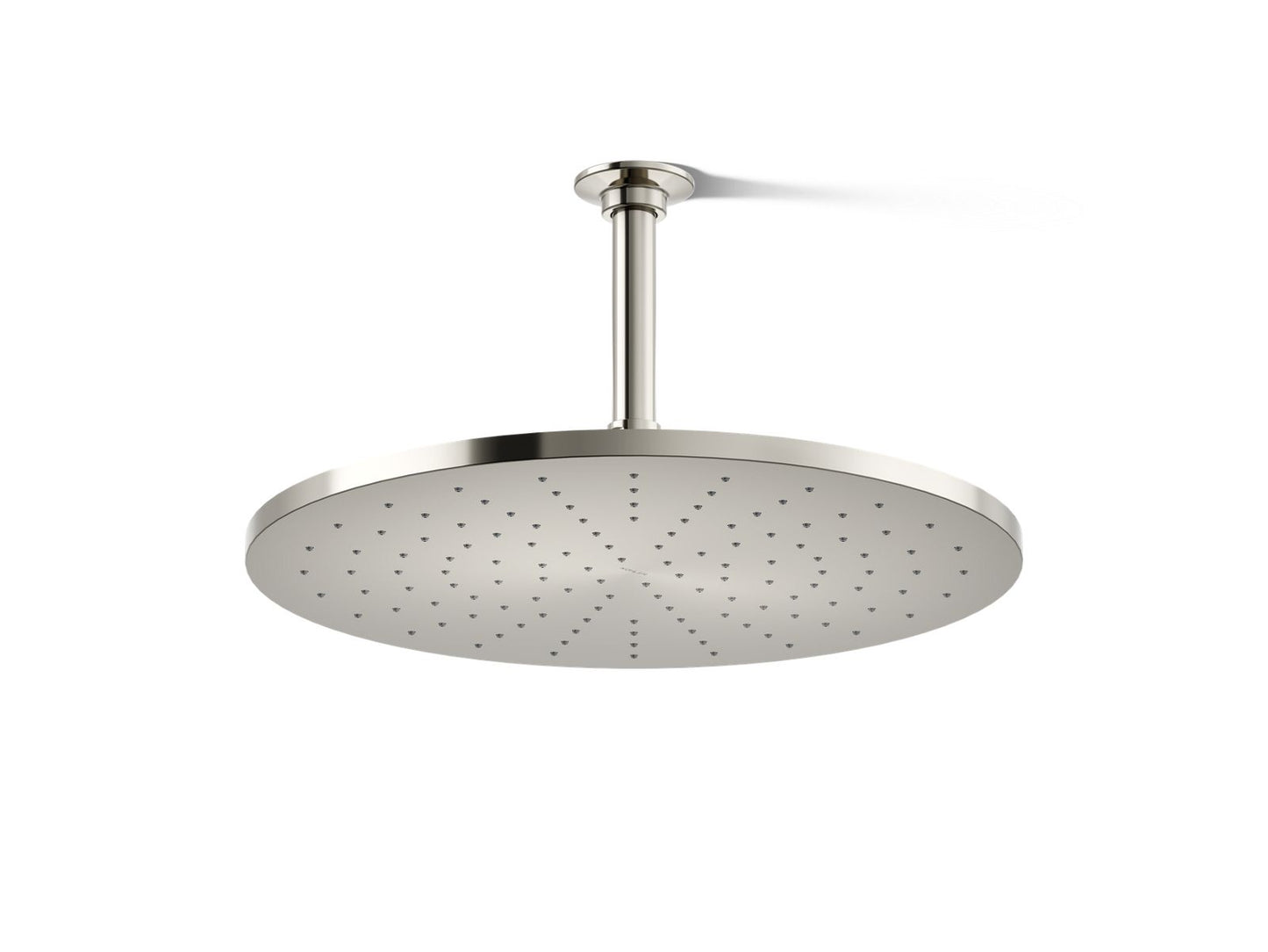 KOHLER K-13691-SN Contemporary Round 14” single-function rainhead, 2.5 gpm - Vibrant Polished Nickel