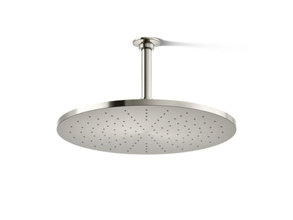 KOHLER K-13691-SN Contemporary Round 14” single-function rainhead, 2.5 gpm - Vibrant Polished Nickel
