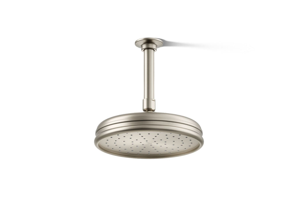 KOHLER K-13692-BN 8" Single-Function Rainhead, 2.5 Gpm - Vibrant Brushed Nickel