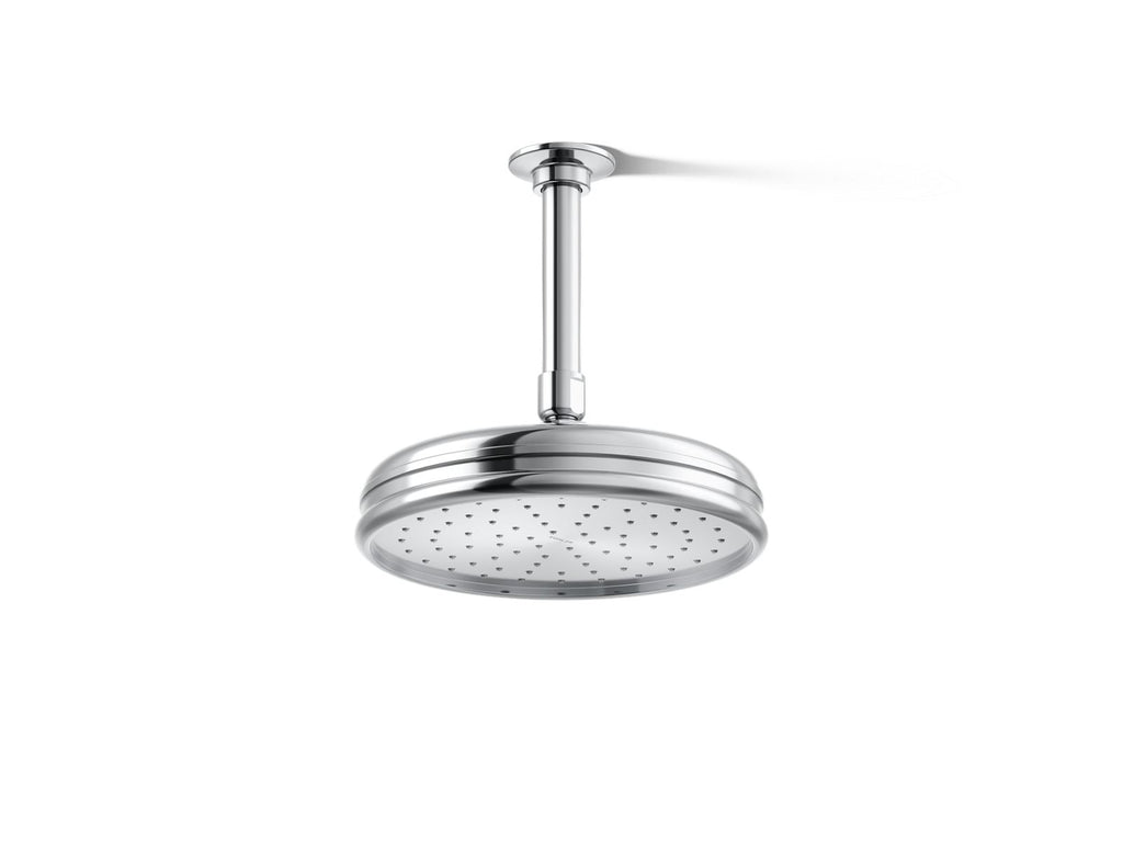 KOHLER K-13692-CP 8" Single-Function Rainhead, 2.5 Gpm - Polished Chrome