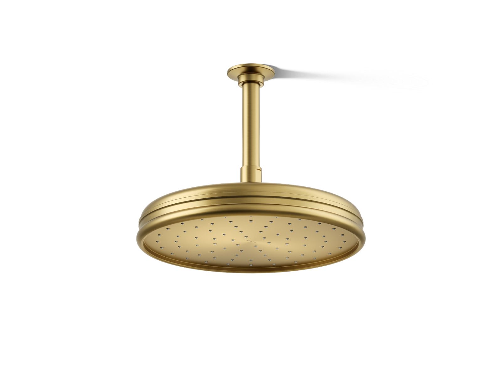 KOHLER K-13693-G-2MB Traditional 10" Single-Function Rainhead, 1.75 Gpm - Vibrant Brushed Moderne Brass