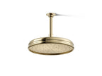 KOHLER K-13693-AF Traditional 10" Single-Function Rainhead, 2.5 Gpm - Vibrant French Gold