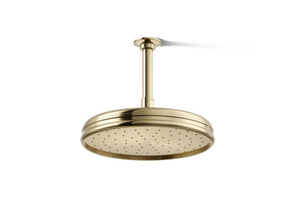 KOHLER K-13693-G-AF Traditional 10" single-function rainhead, 1.75 gpm - Vibrant French Gold