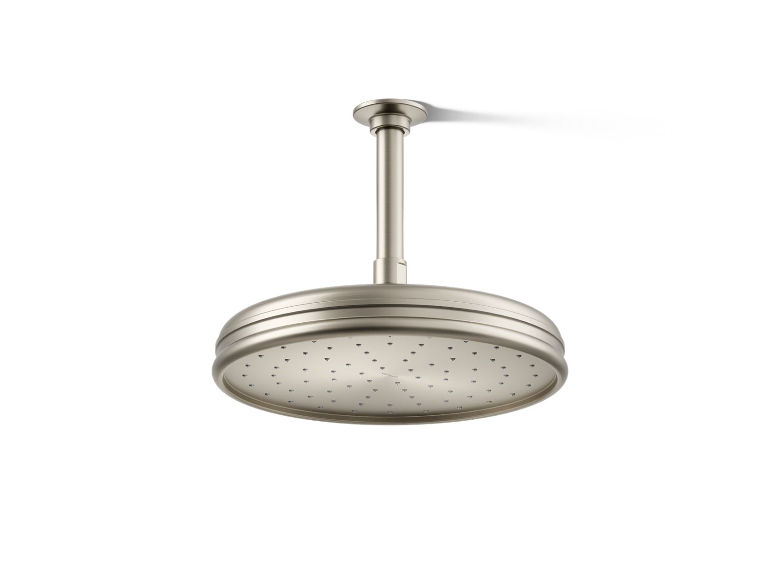 KOHLER K-13693-BN Traditional 10" Single-Function Rainhead, 2.5 Gpm - Vibrant Brushed Nickel