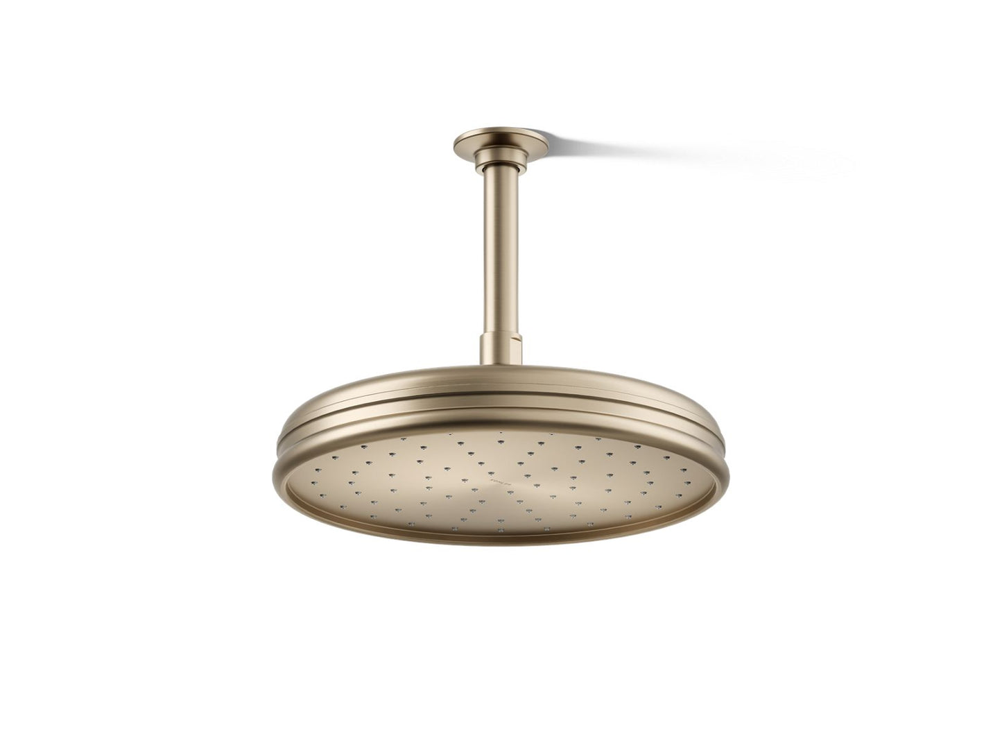 KOHLER K-13693-G-BV Traditional 10" single-function rainhead, 1.75 gpm - Vibrant Brushed Bronze