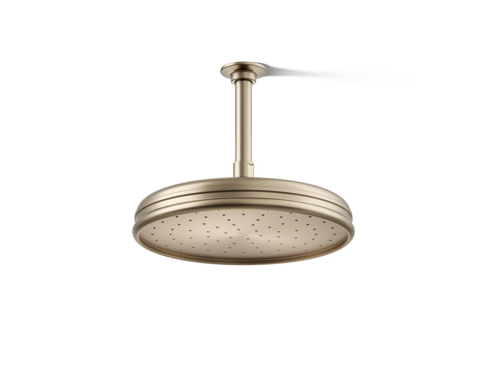 KOHLER K-13693-BV Traditional 10" Single-Function Rainhead, 2.5 Gpm - Vibrant Brushed Bronze