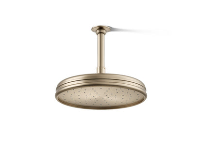 KOHLER K-13693-G-BV Traditional 10" single-function rainhead, 1.75 gpm - Vibrant Brushed Bronze
