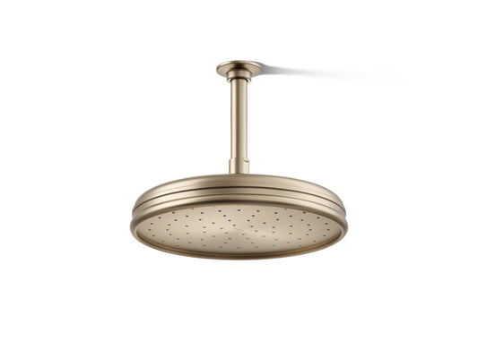 KOHLER K-13693-BV Traditional 10" single-function rainhead, 2.5 gpm - Vibrant Brushed Bronze