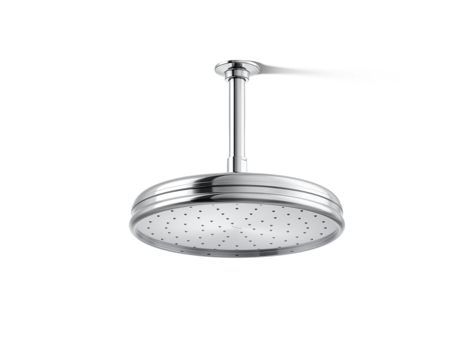 KOHLER K-13693-CP Traditional 10" Single-Function Rainhead, 2.5 Gpm - Polished Chrome