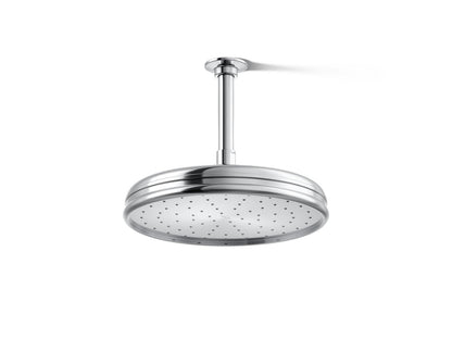 KOHLER K-13693-CP Traditional 10" single-function rainhead, 2.5 gpm - Polished Chrome