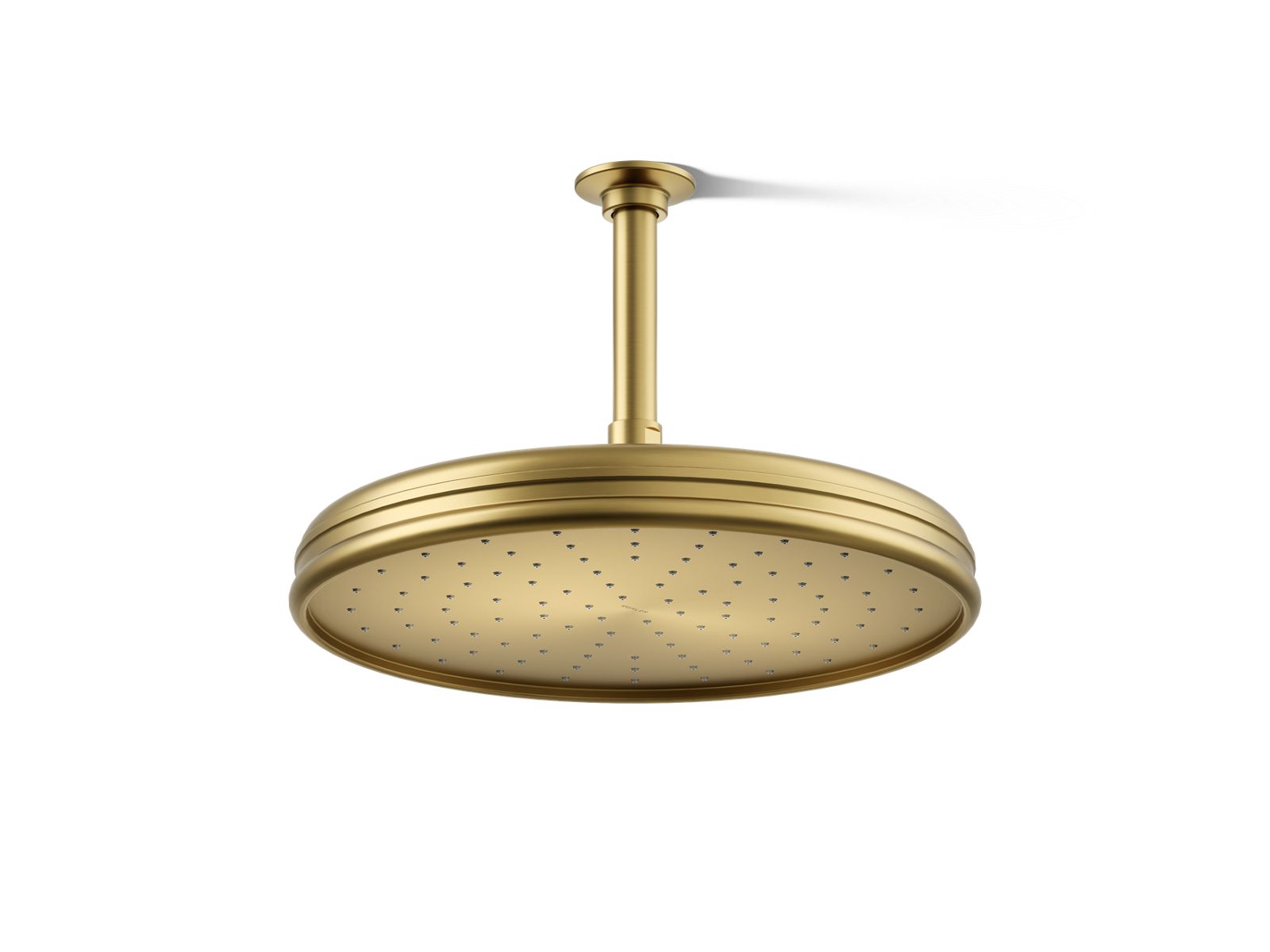 KOHLER K-13694-2MB Traditional 12" Single-Function Rainhead, 2.5 Gpm - Vibrant Brushed Moderne Brass