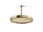 KOHLER K-13694-AF Traditional 12" Single-Function Rainhead, 2.5 Gpm - Vibrant French Gold