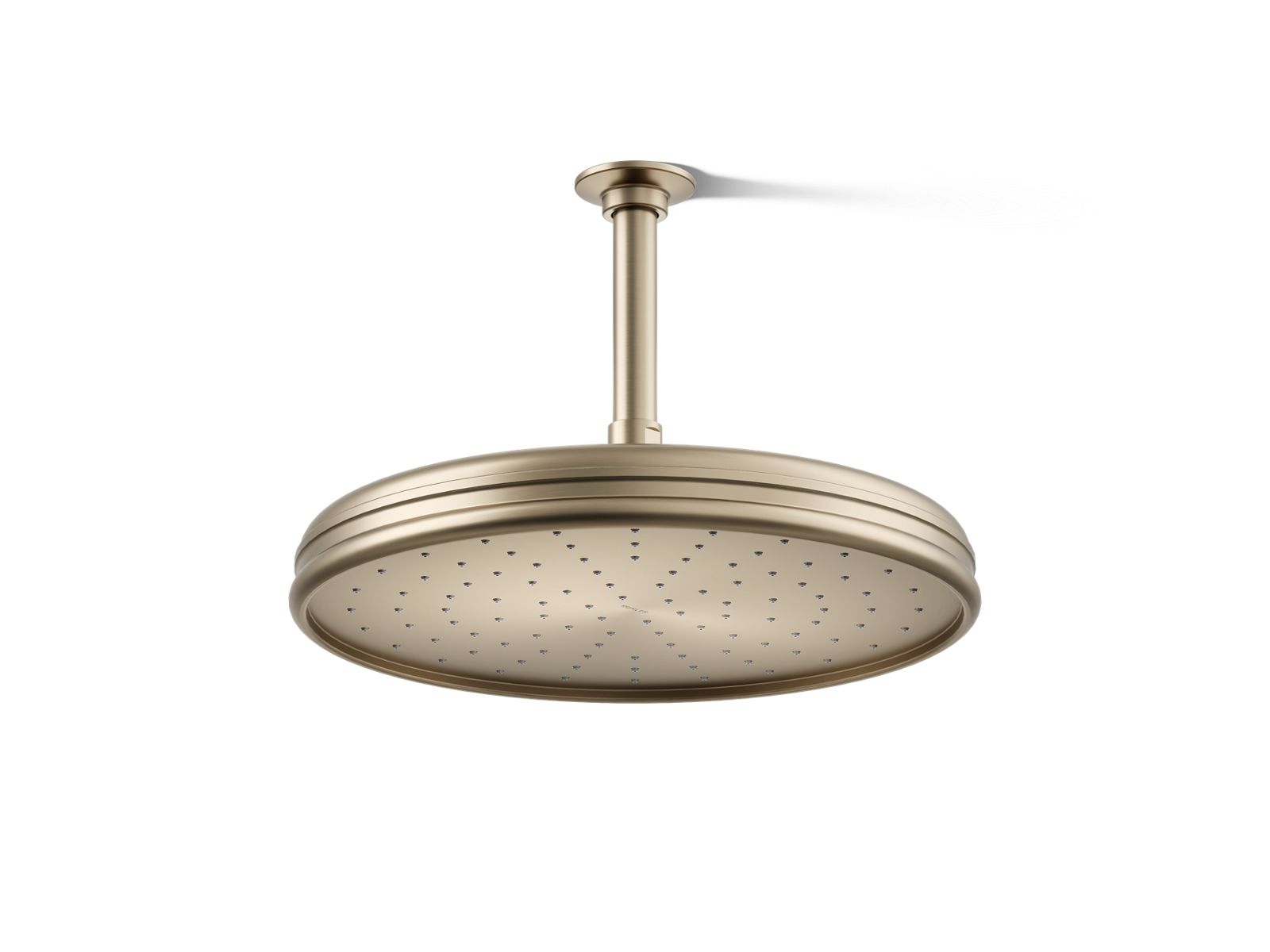 KOHLER K-13694-BV Traditional 12" Single-Function Rainhead, 2.5 Gpm - Vibrant Brushed Bronze