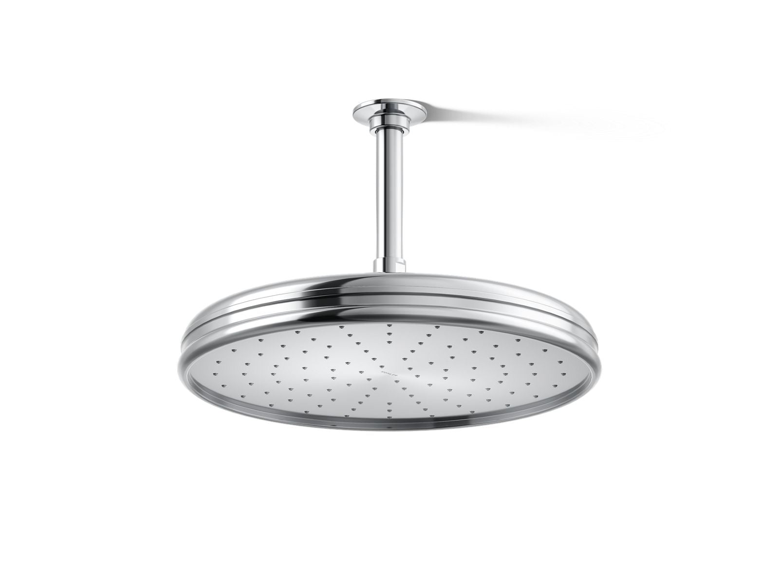 KOHLER K-13694-CP Traditional 12" Single-Function Rainhead, 2.5 Gpm - Polished Chrome