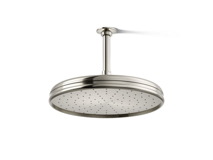 KOHLER K-13694-SN Traditional 12" single-function rainhead, 2.5 gpm - Vibrant Polished Nickel