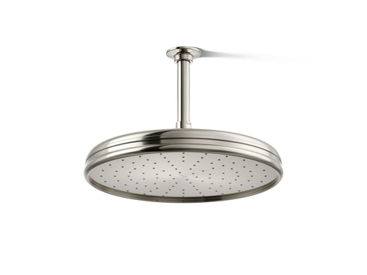 KOHLER K-13694-SN Traditional 12" single-function rainhead, 2.5 gpm - Vibrant Polished Nickel