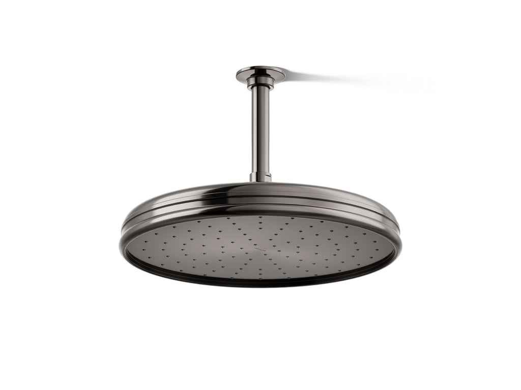 KOHLER K-13694-TT Traditional 12" Single-Function Rainhead, 2.5 Gpm - Vibrant Titanium